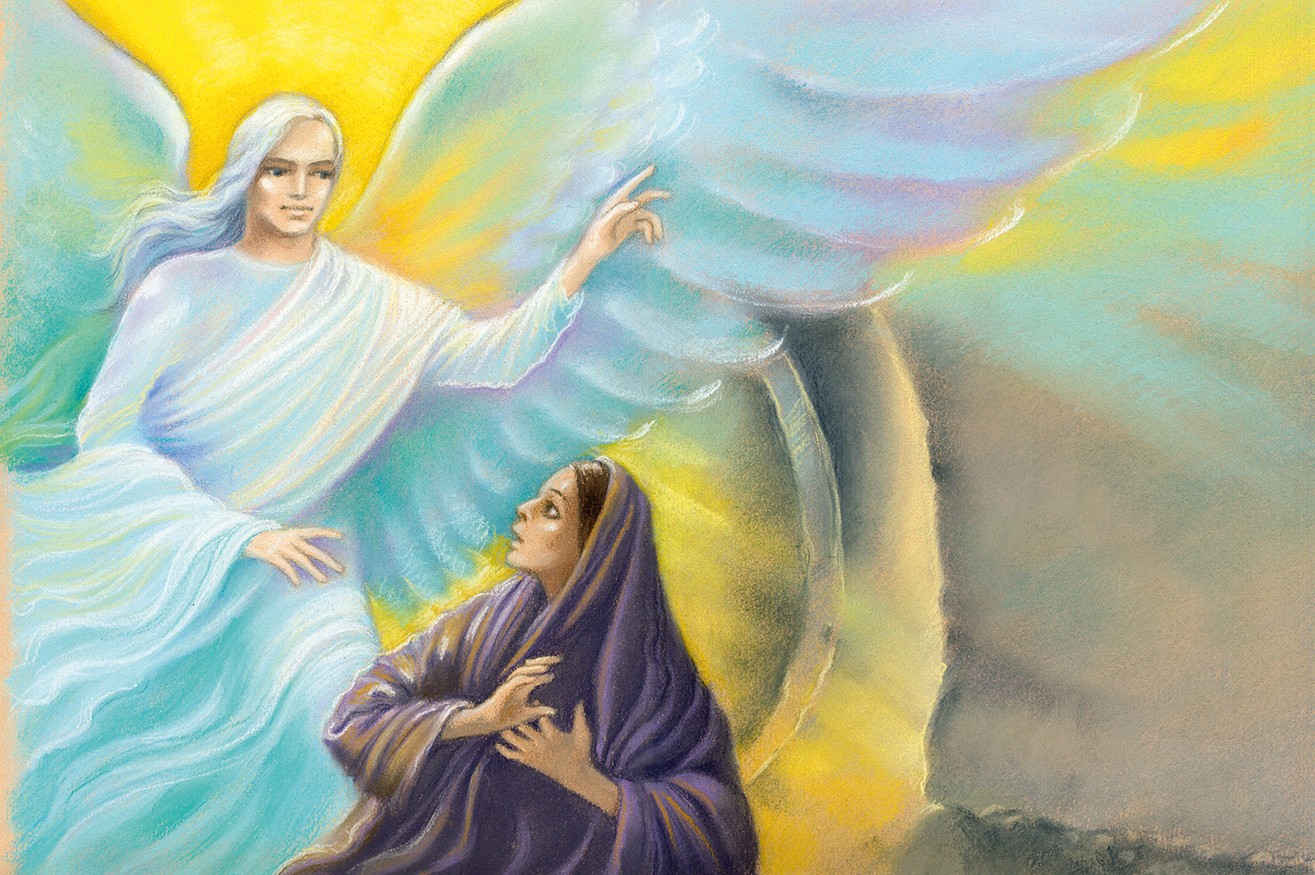 Anioł Nowiny o żywym Jezusie